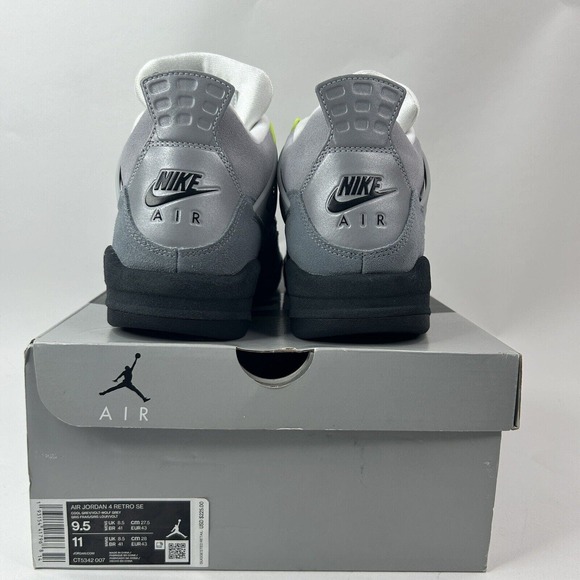 Nike Shoes Air Jordan 4 Retro SE “Neon 95” 2024 - Picture 4 of 6